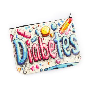 Canvas Opbergtas met opdruk Diabetes