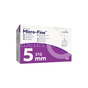 Embecta Micro-Fine 5 mm Pennaalden 31G 100 stuks
