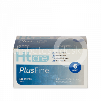 HT One PlusFine 6 mm pennaalden 31G 100 stuks