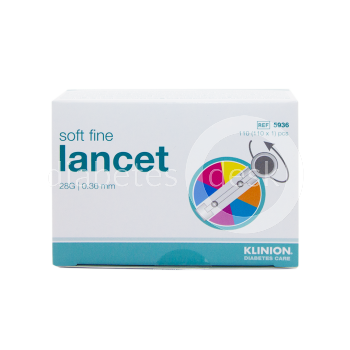 Klinion soft Fine Colour lancetten 28G 110 stuks