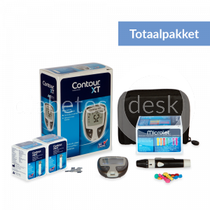 Ascensia Contour XT totaalpakket incl 60 teststrips & 110 microlet lancetten