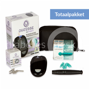 Diatesse XPER Totaalpakket mg/dL met 60 teststrips en 110 lancetten