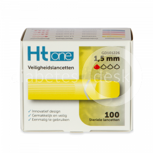 HT One Veiligheidslancetten 1,5mm 100 stuks
