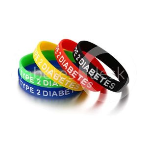 Siliconen Polsbandje Type 2 Diabetes