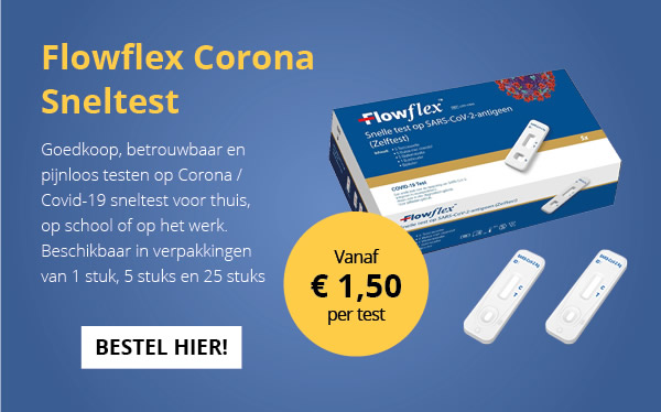 Ondiepe Corona Sneltest vanaf 2,15